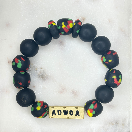 Pulsera con el nombre del día ghanés «Adwoa» | Nacido el lunes