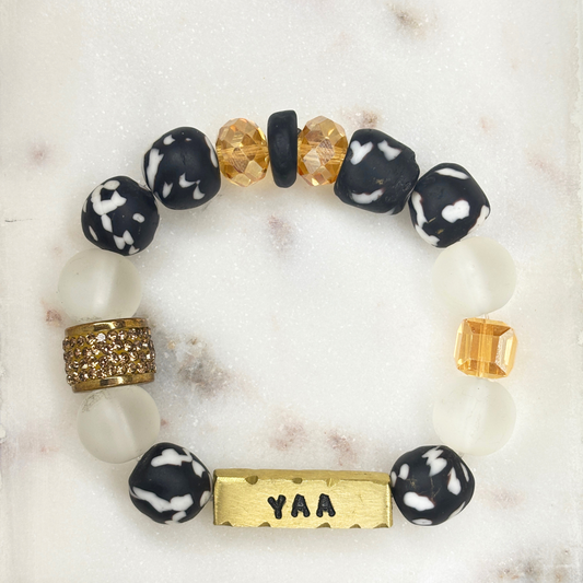 Pulsera con el nombre del día ghanés «Yaa» | Nacidos el jueves