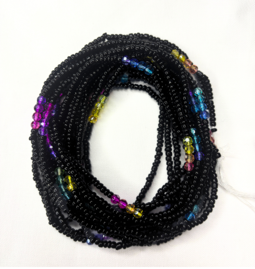 Black Unicorn Tie-On Waist Beads