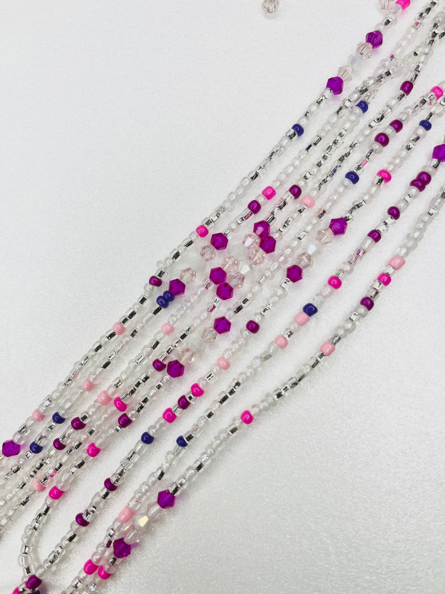 Pink Reign Luxe Tie-On Waist Beads
