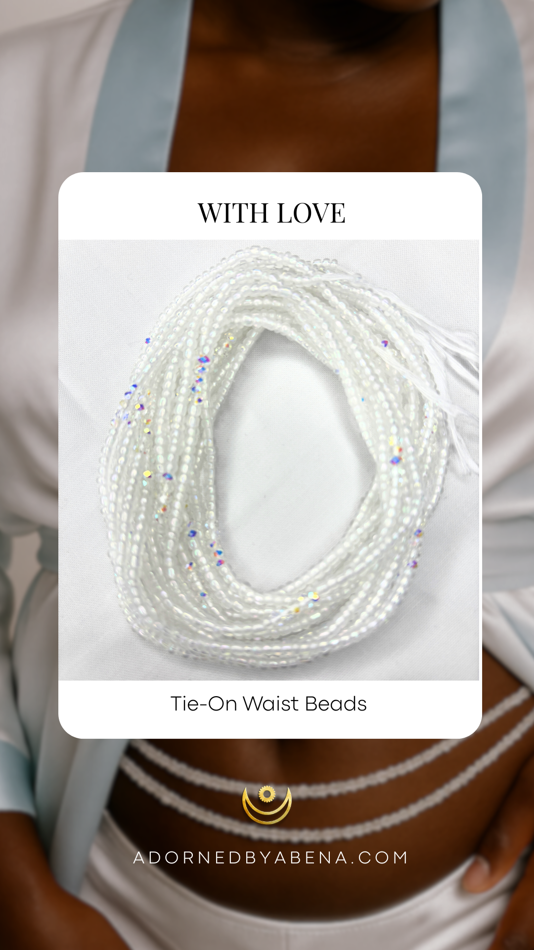 Cuentas para atar en la cintura con amor