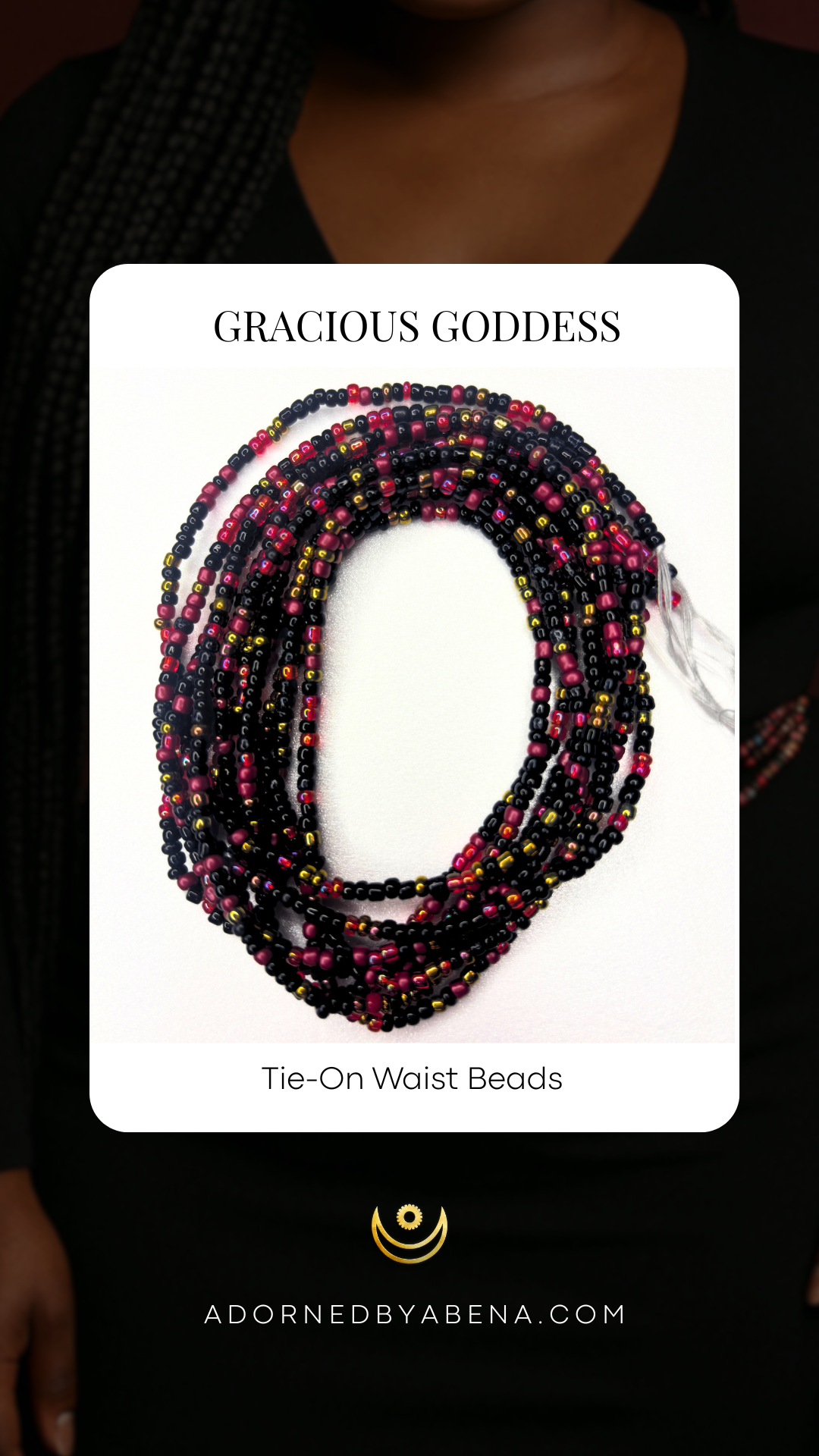 Cuentas para atar en la cintura de la Diosa Graciosa