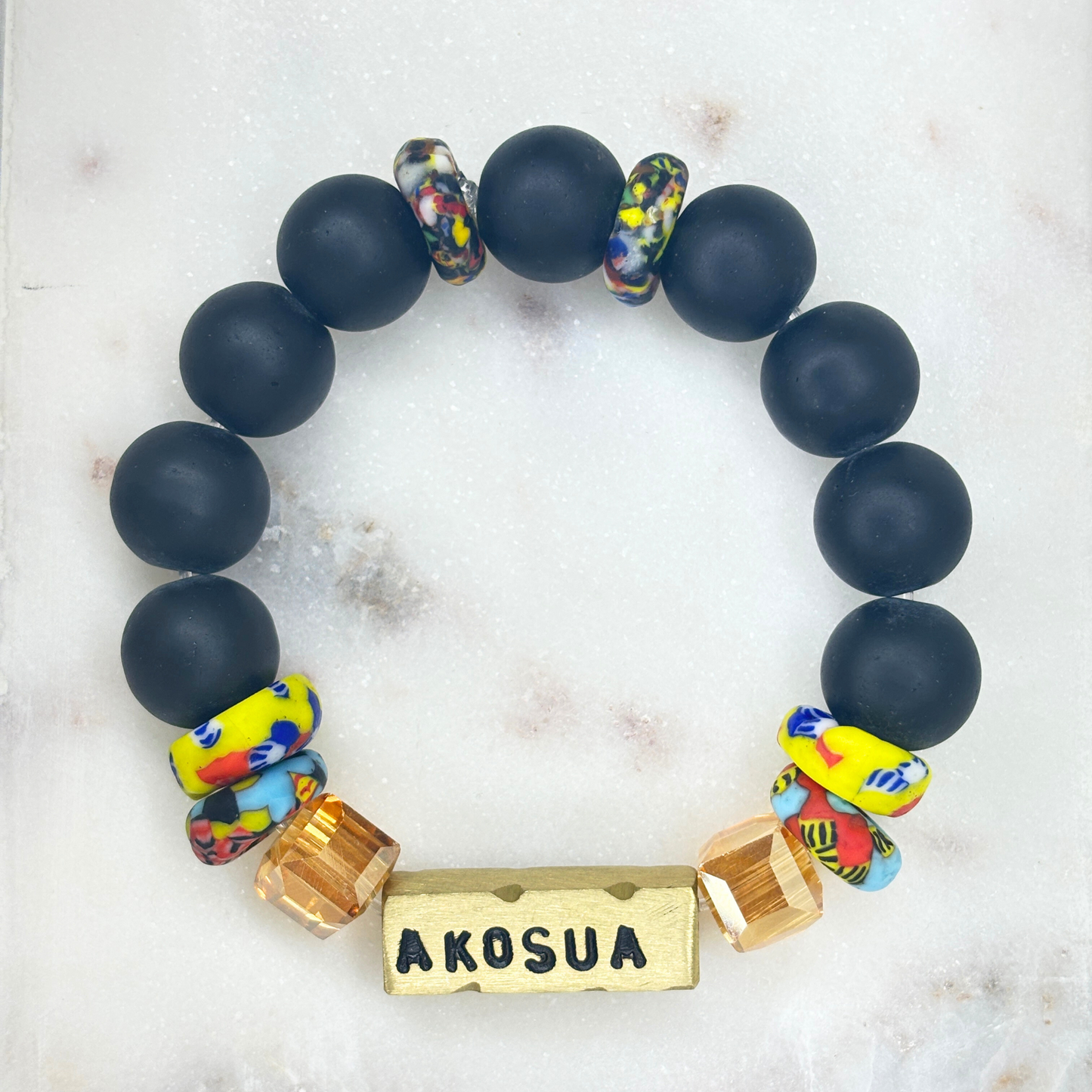Pulsera con el nombre del día ghanés «Akosua» | Nacido en domingo