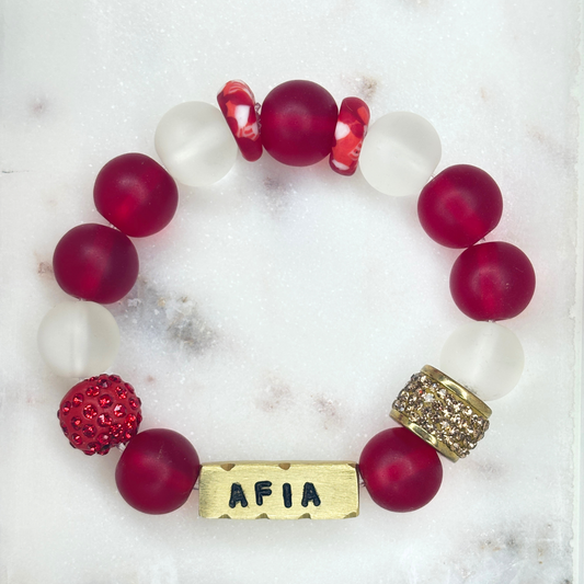 Pulsera con el nombre del día ghanés «Afia» | Nacidos en viernes