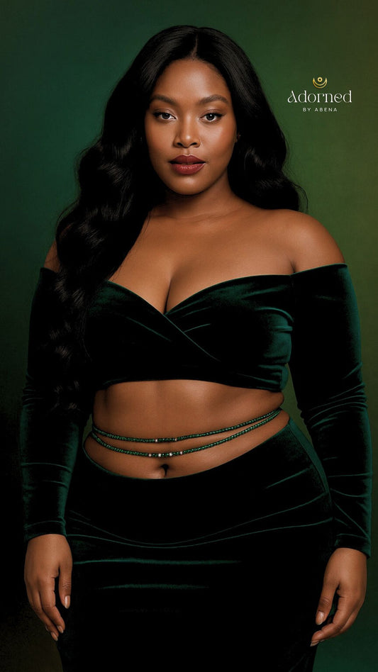 Emerald City Tie-On Waist Beads