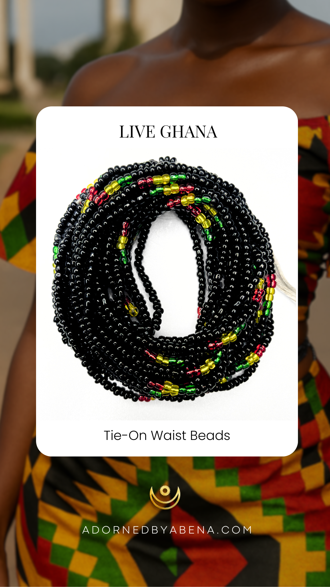 Live Ghana Tie-On Waist Beads