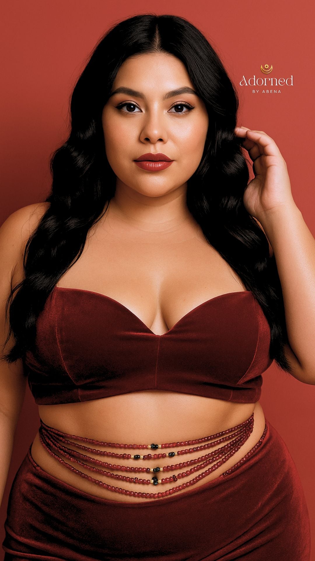 Ruby Woo Tie-On Waist Beads