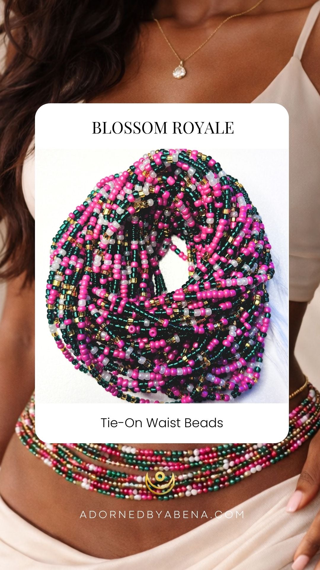 Blossom Royale Tie-On Waist Beads