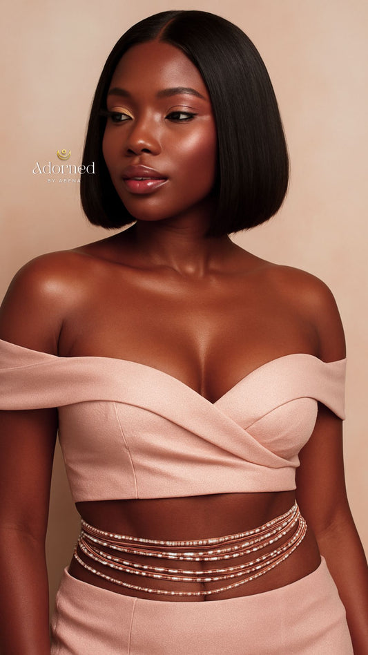 Blushing Goddess Tie-On Waist Beads