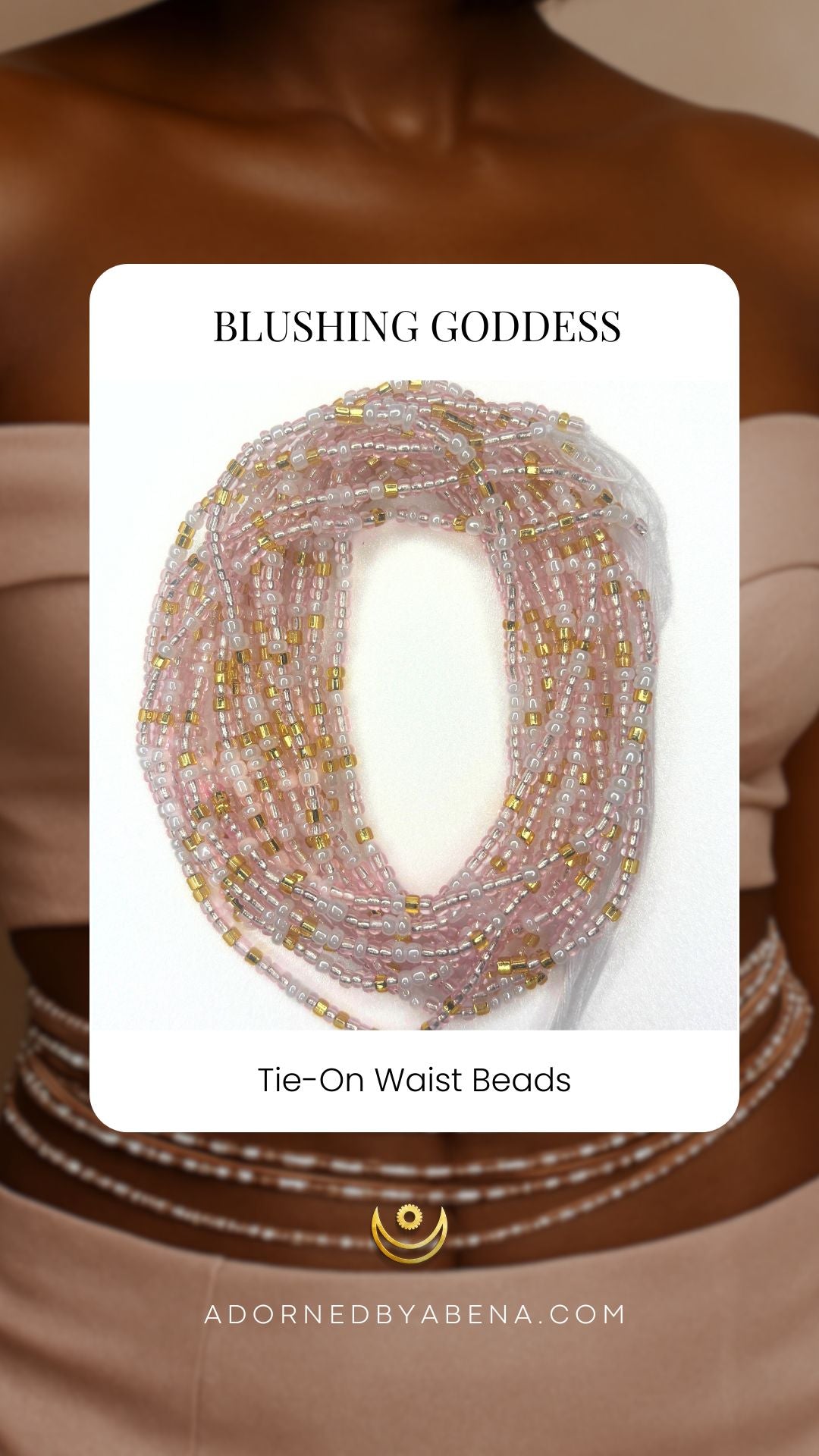 Blushing Goddess Tie-On Waist Beads