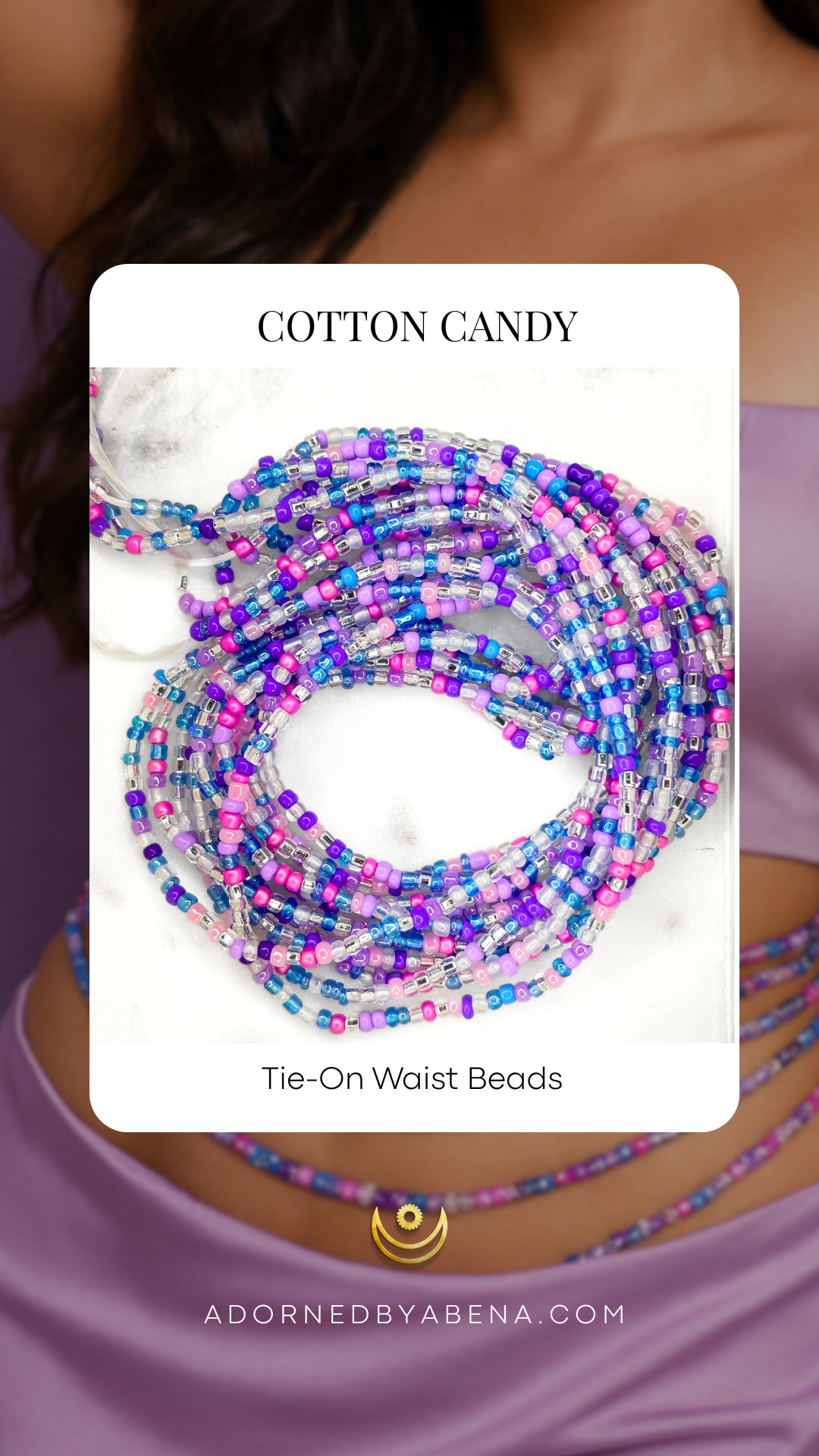 Cuentas de algodón de azúcar para atar en la cintura