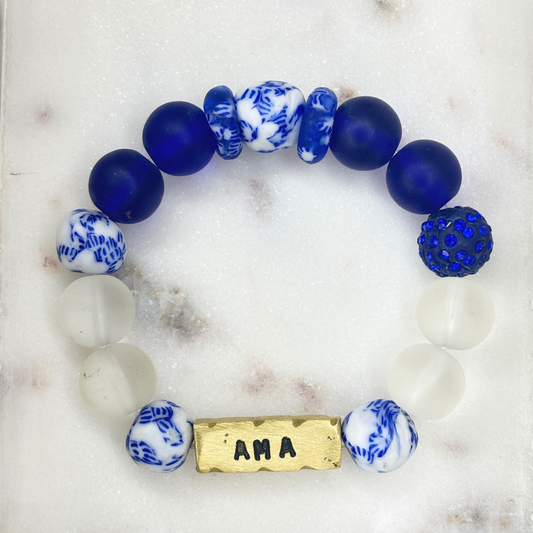 Pulsera con el nombre del día ghanés «Ama» | Nacido en sábado