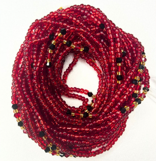 Ruby Woo Tie-On Waist Beads