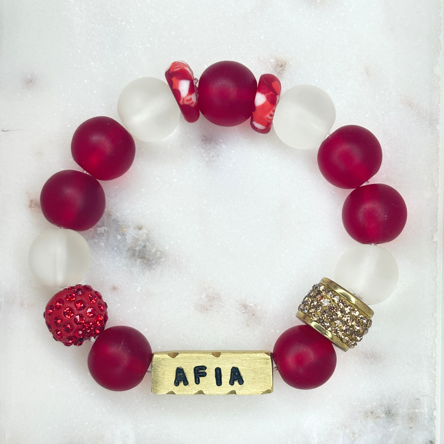 Pulsera con el nombre del día ghanés «Afia» | Nacidos en viernes