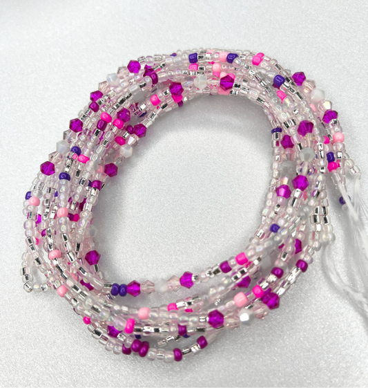 Pink Reign Luxe Tie-On Waist Beads