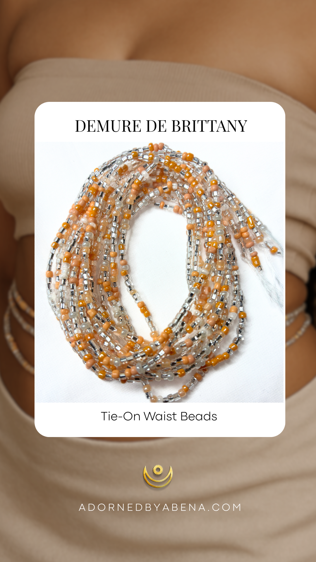 Cuentas para atar en la cintura Demure de Brittany