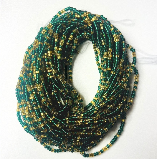 Emerald Dynasty Tie-On Waist Beads