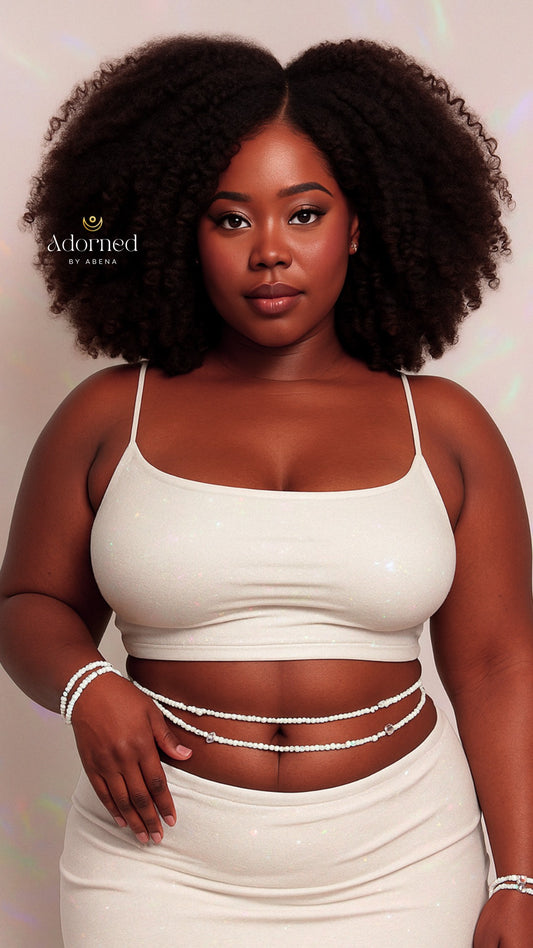 Crystal Whisper Tie-On Waist Beads