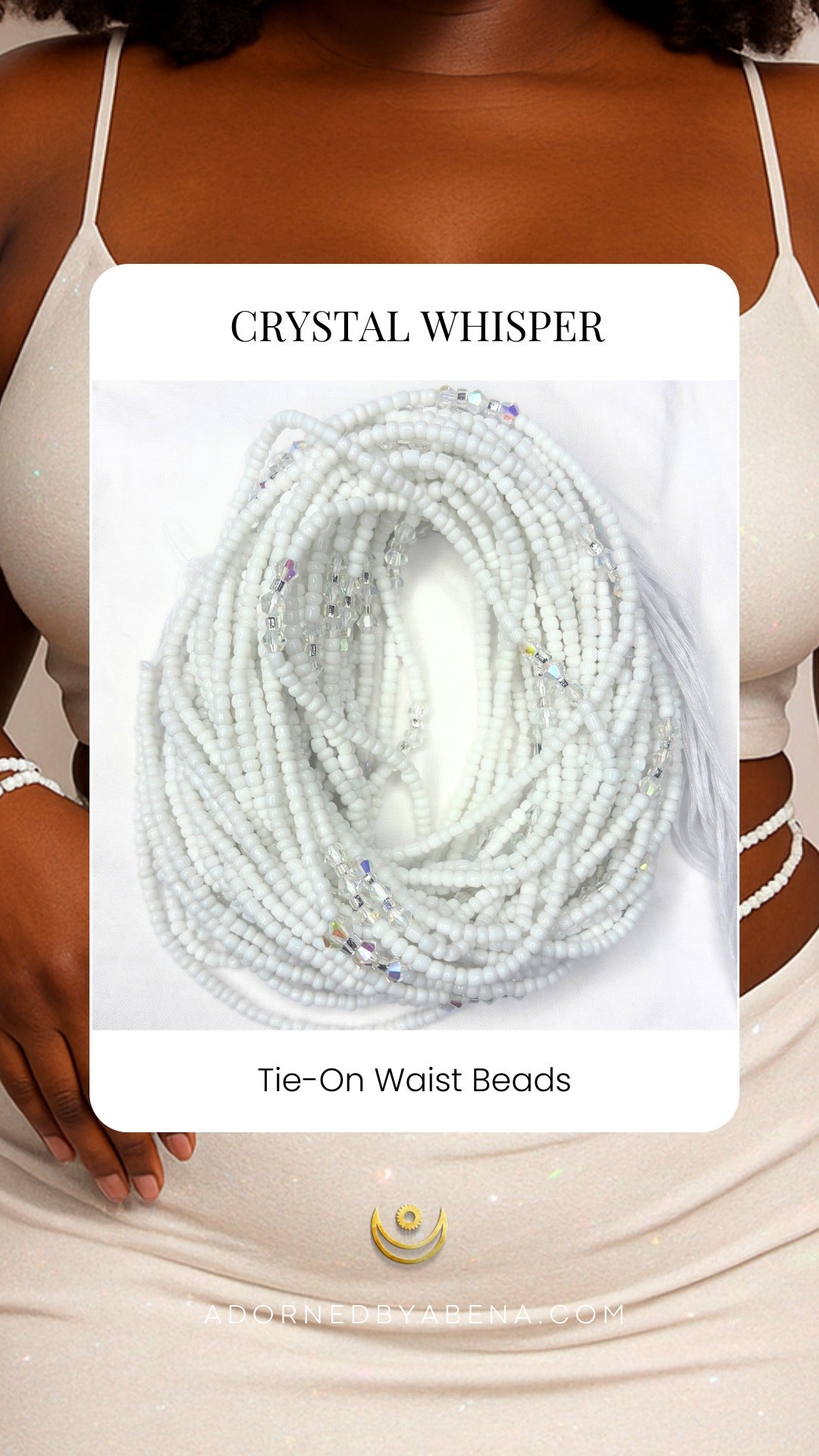 Crystal Whisper Tie-On Waist Beads